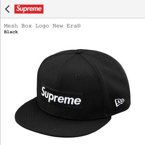 Preowned Supreme Mesh Box Logo New Era Size 7 1/2